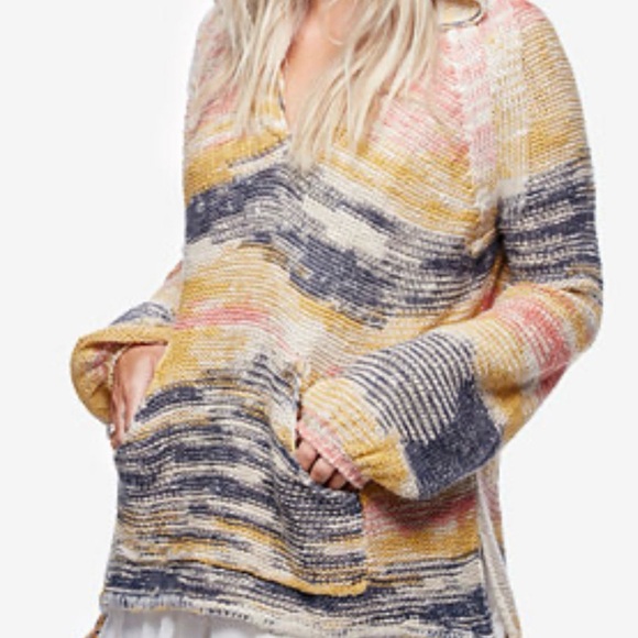 Free People Revolve Snowcone Hoodie XS … oversized NWOT - Picture 3 of 4